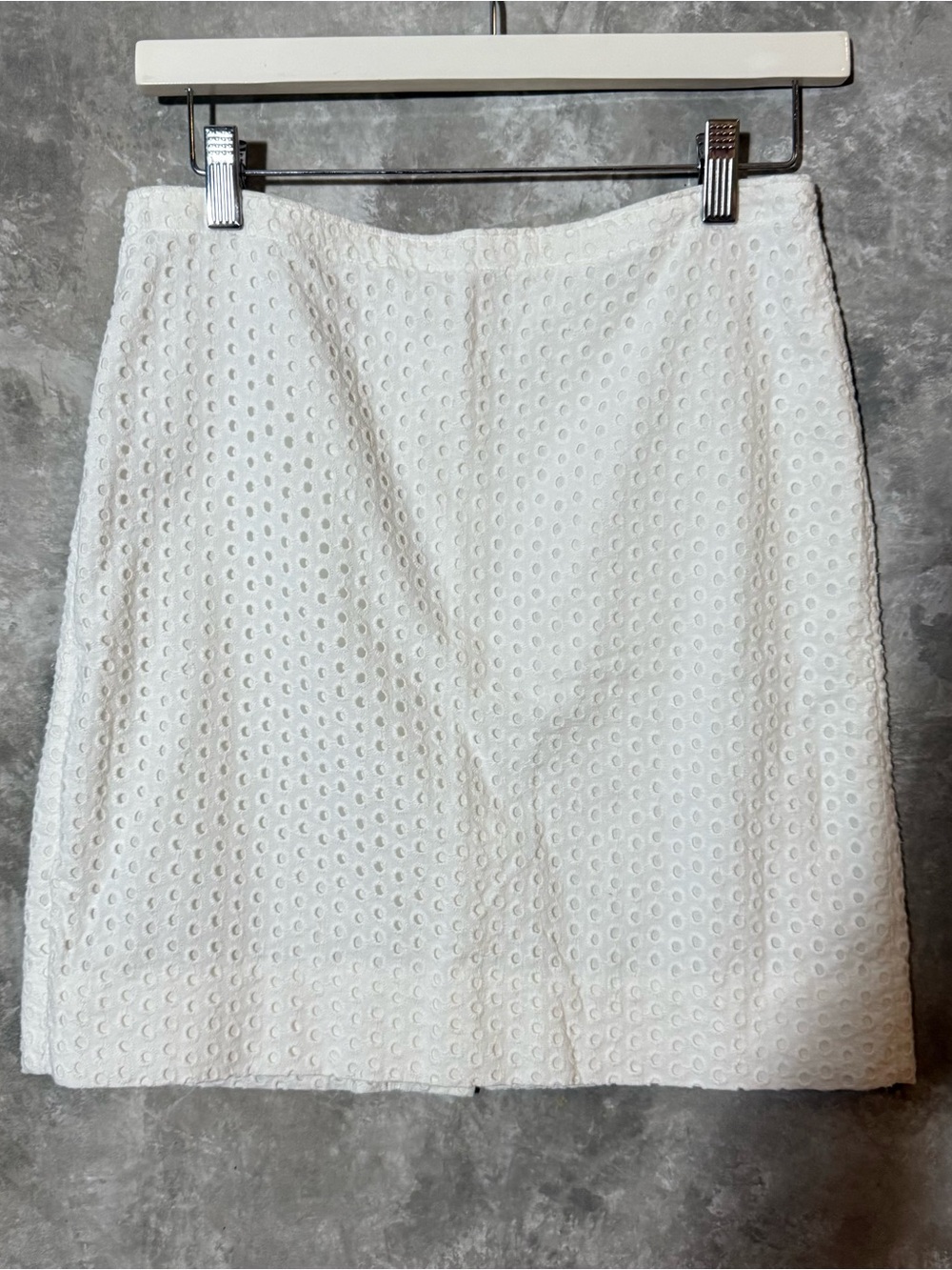 White Eyelet Mini Skirt — Timeless Summer Staple (Love 24)